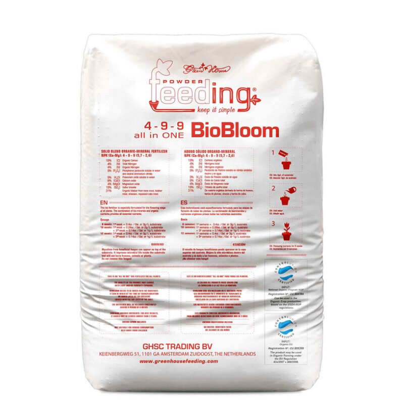 Green House Powder Feeding - BioBloom (125g bis 25kg) Bloom Blüte Indoor & Outdoor